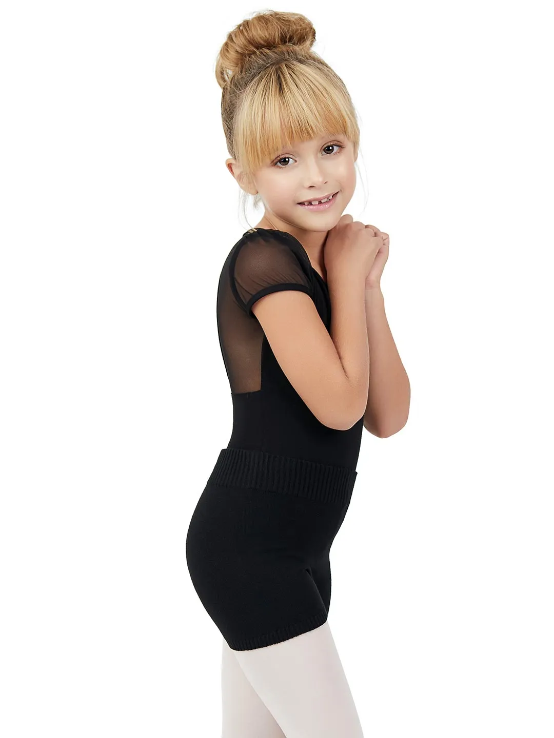 Child's Knit Boyshort in Black - Select Size