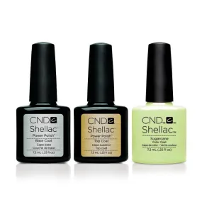 CND - Shellac Combo - Base, Top & Sugarcane