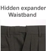 COMBO SLACKS W/EXPANDER WAISTBAND-CHARCOAL