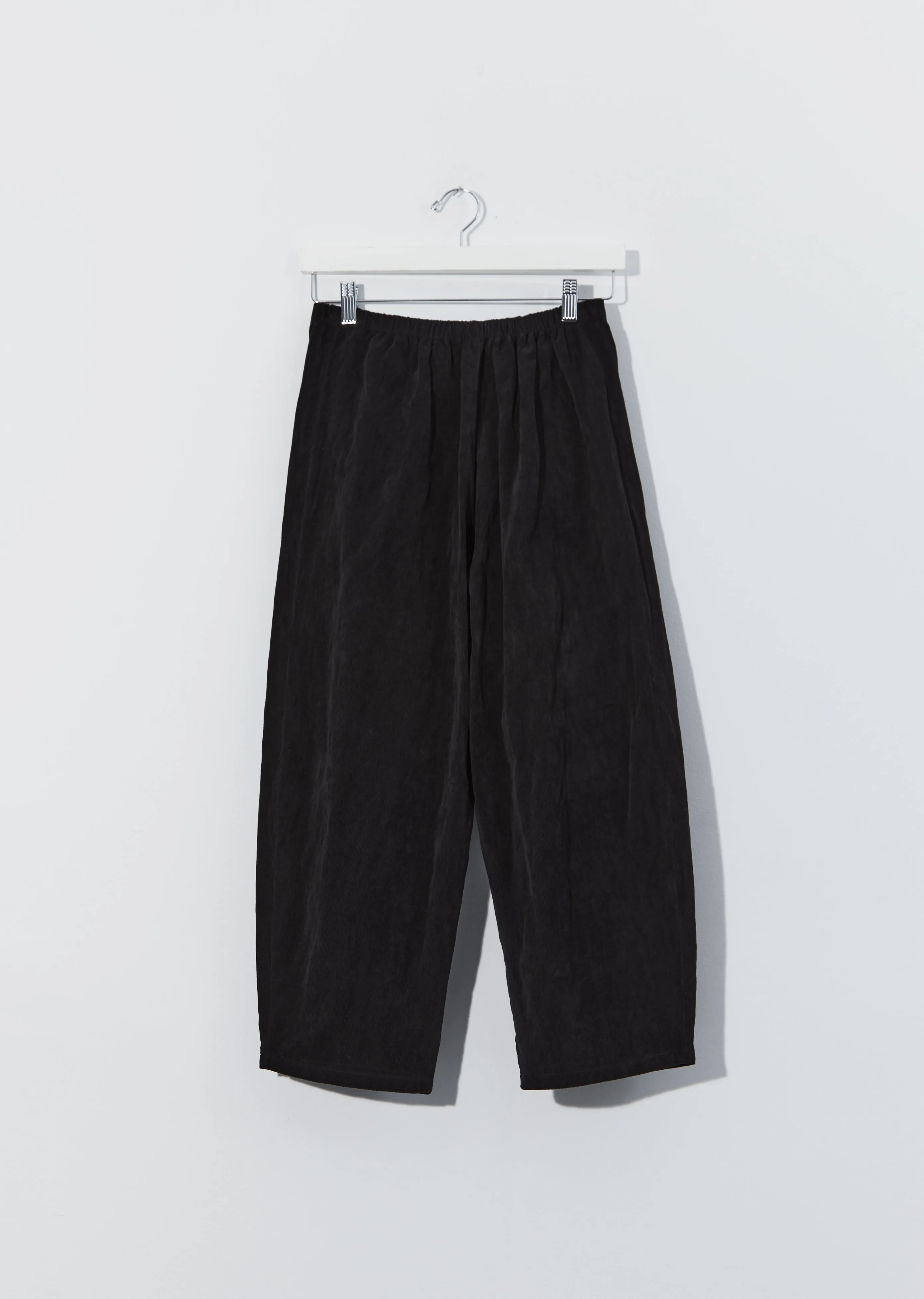 Cotton Pullon Trousers — Black