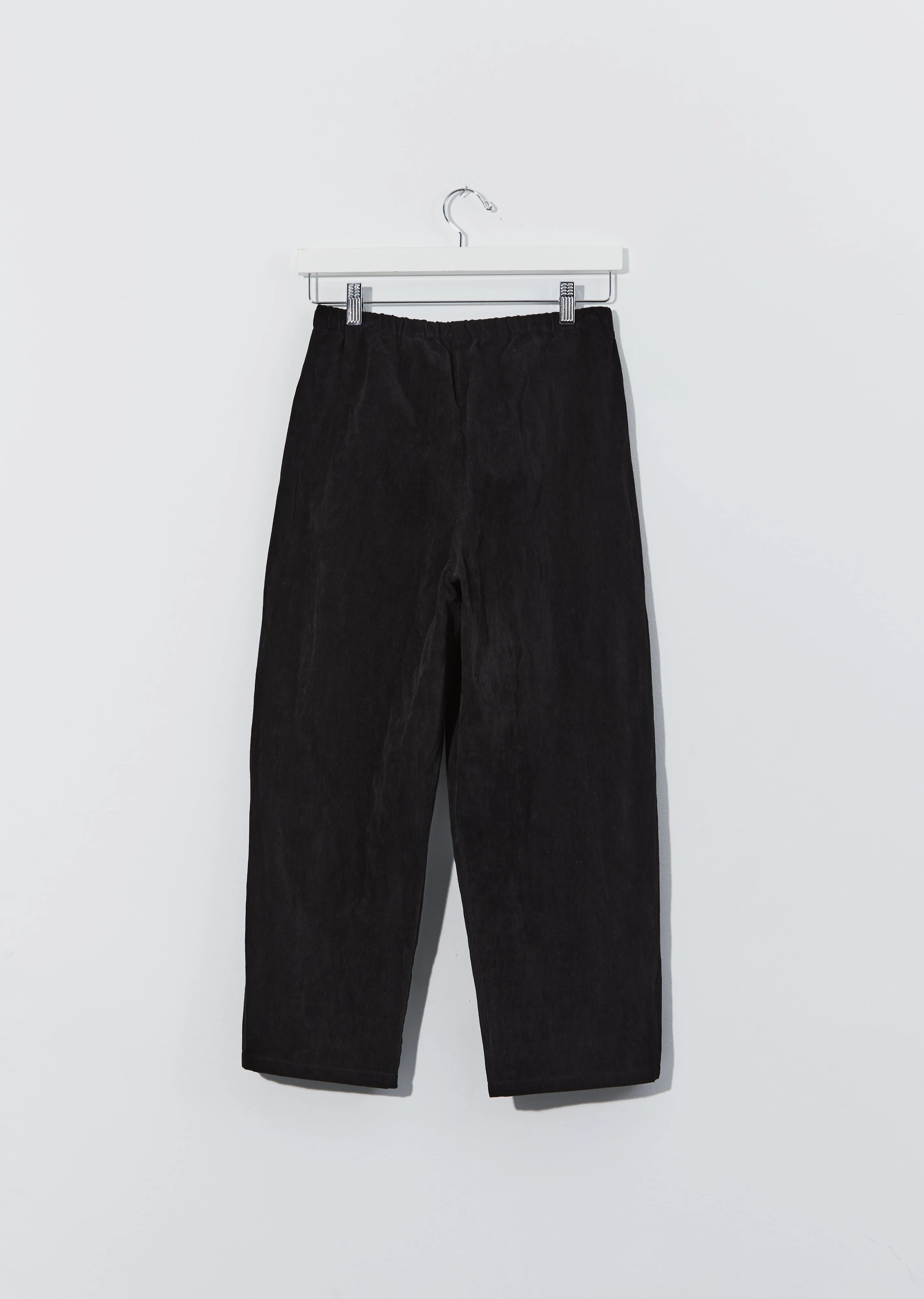 Cotton Pullon Trousers — Black