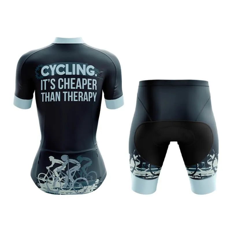 Cycling. It's Cheaper Than Therapy (V3) Club Cycling Kit