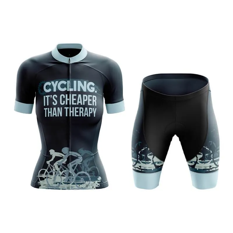 Cycling. It's Cheaper Than Therapy (V3) Club Cycling Kit