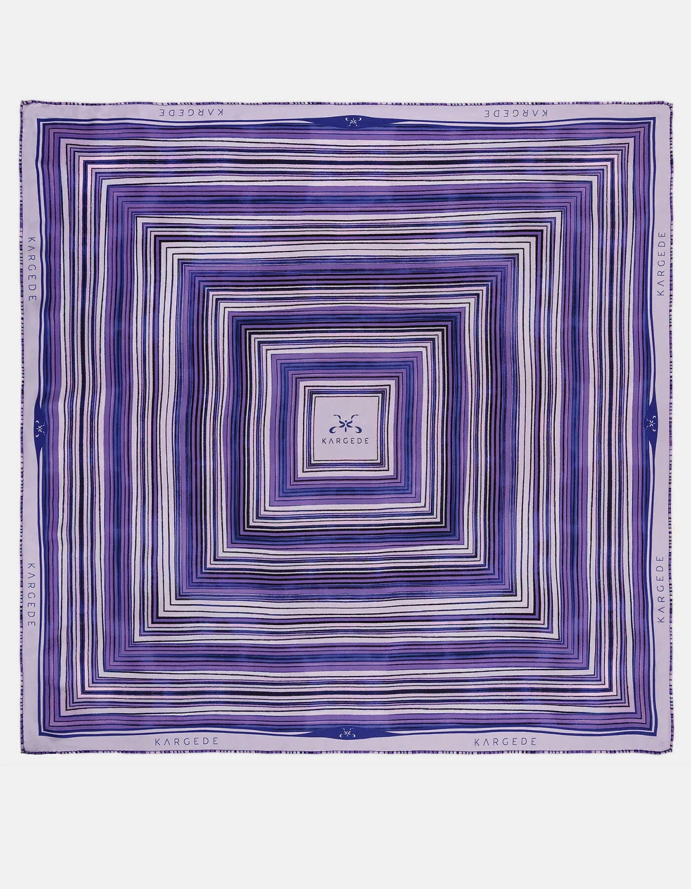 Dalarna Silk Scarf Purple