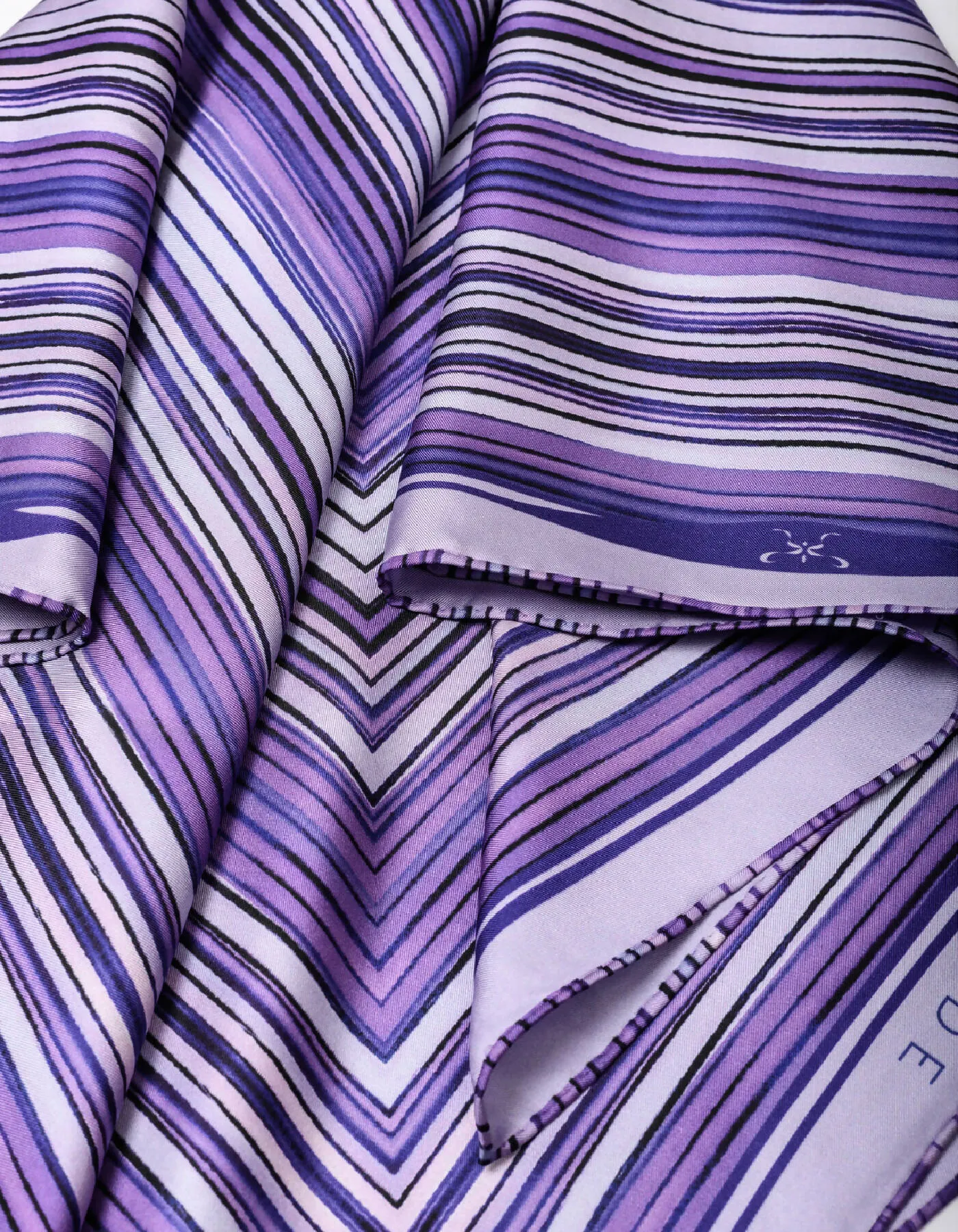 Dalarna Silk Scarf Purple