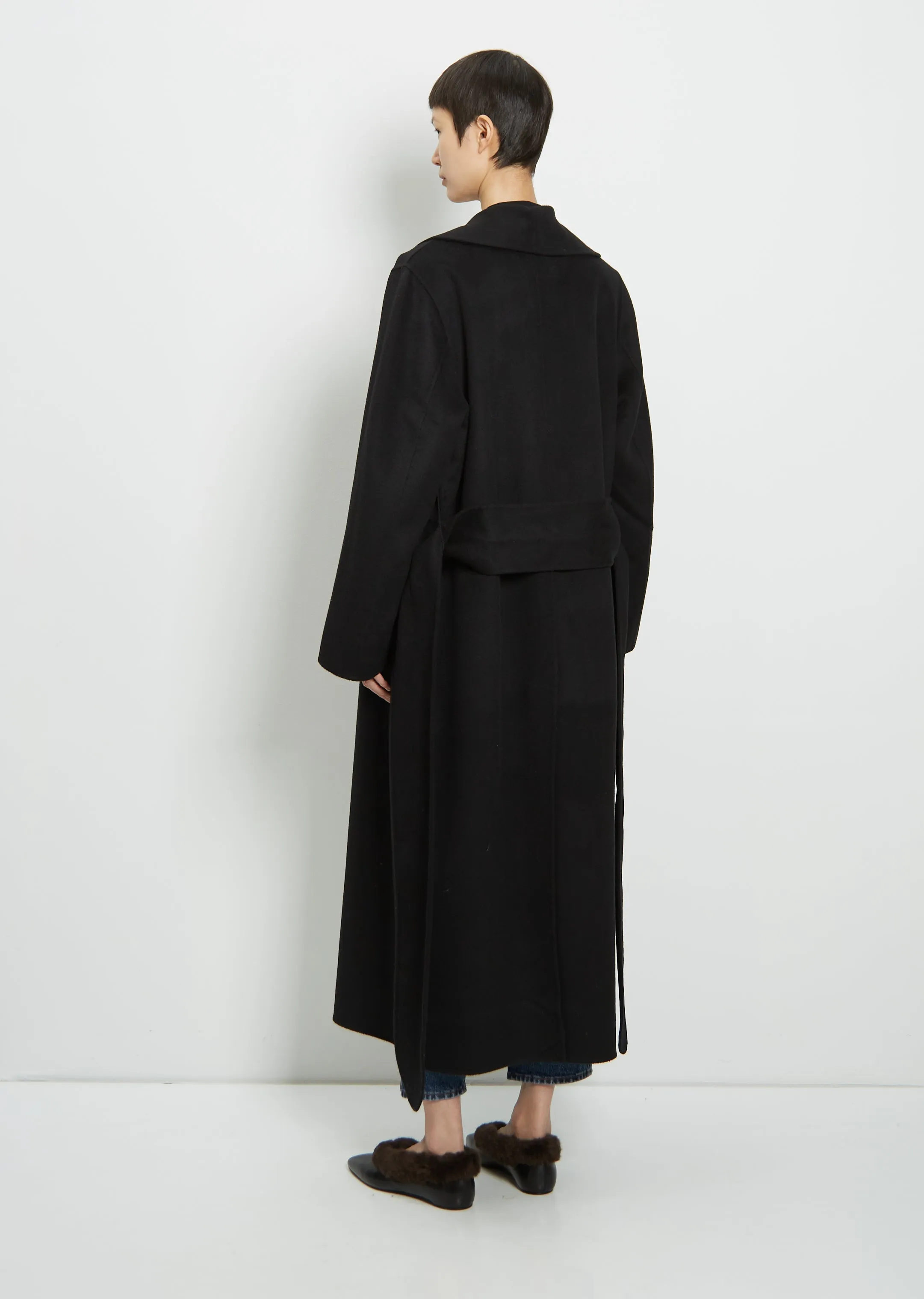 Double-Faced Wool Robe Coat