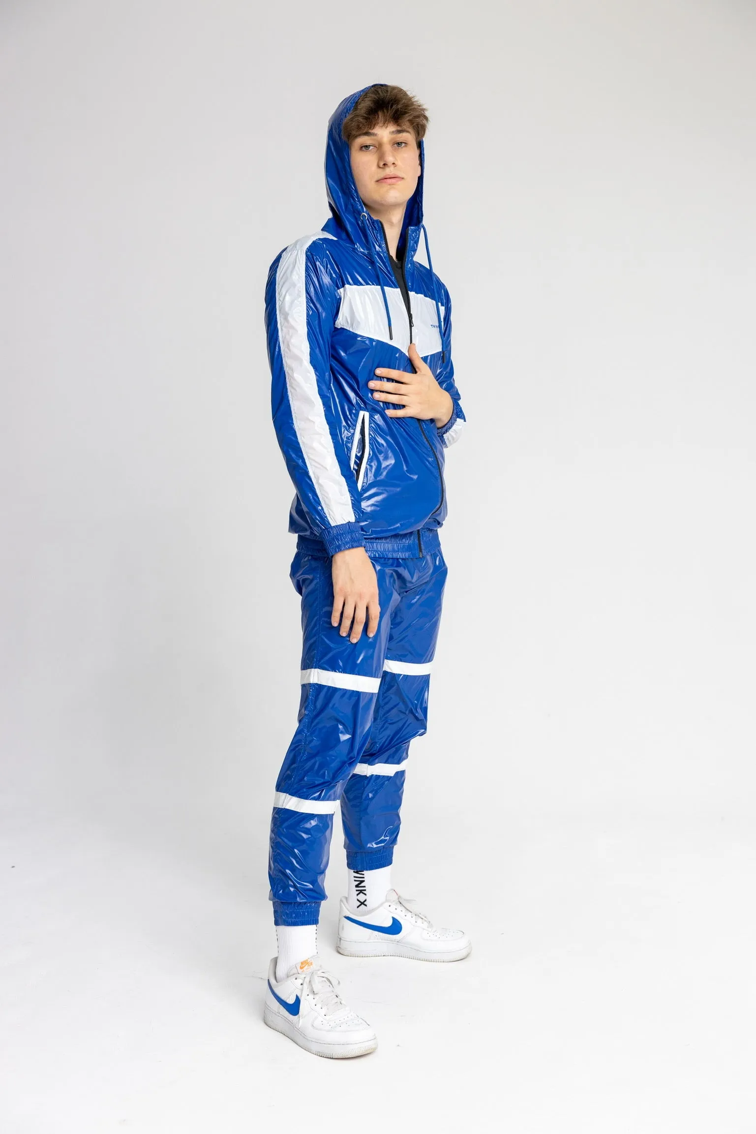 elite x day pants I blue/white I nylon