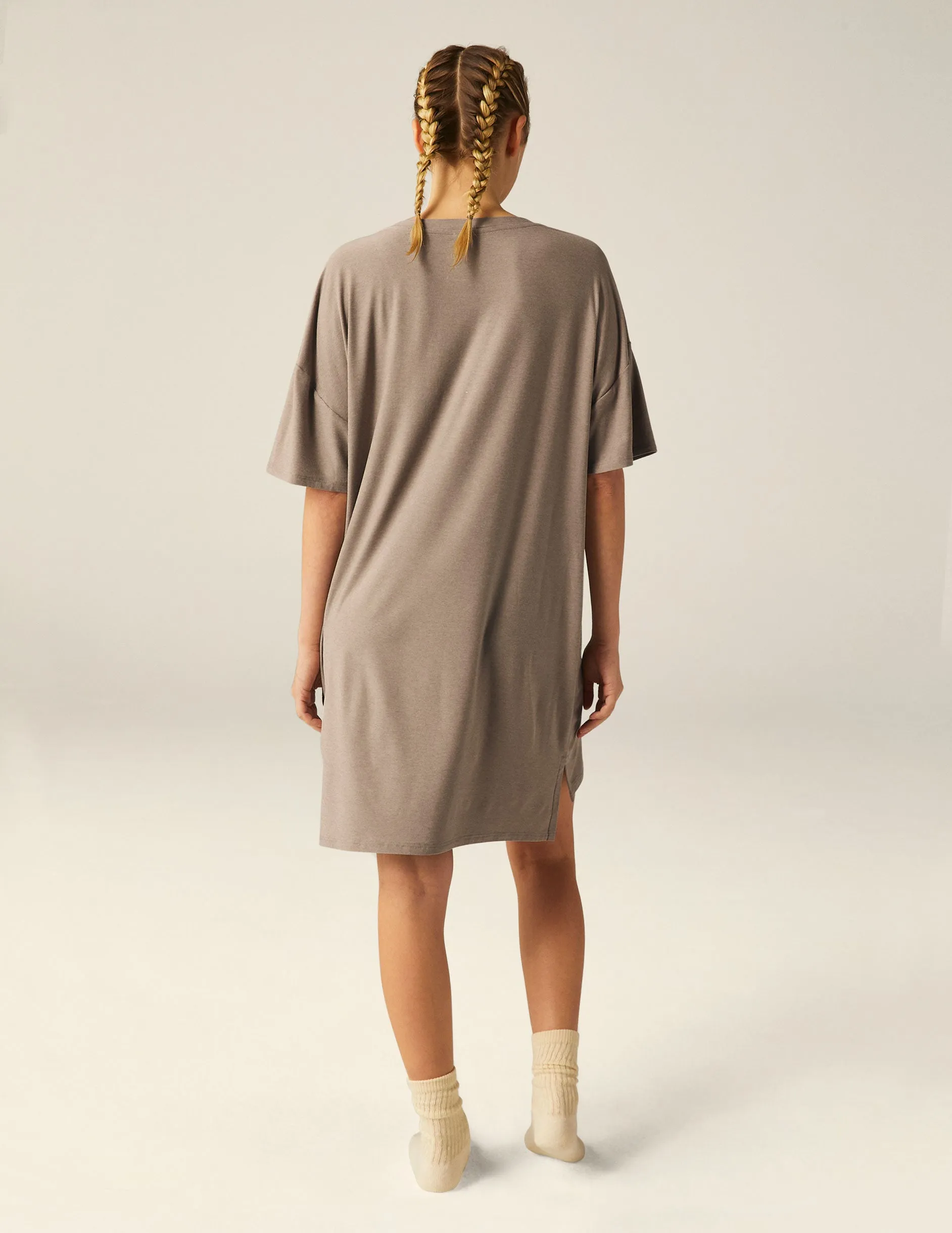 Featherweight V Rested Sleep Tee Dress