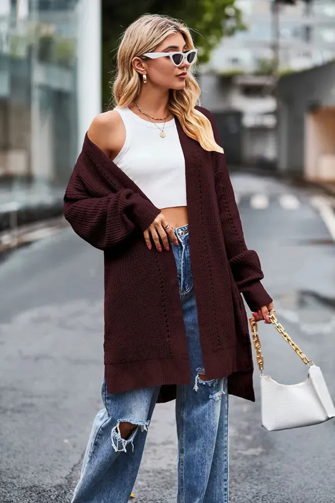 Flytonn-Fall Outfits Women Outwear Streetwear -women's outerwear women's coat New Women's Solid Color Loose Knitted Coat