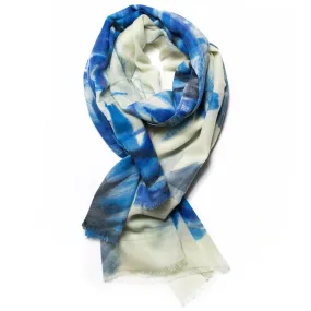 Galway Crystal Fashion Atlantic Blue Merino Scarf