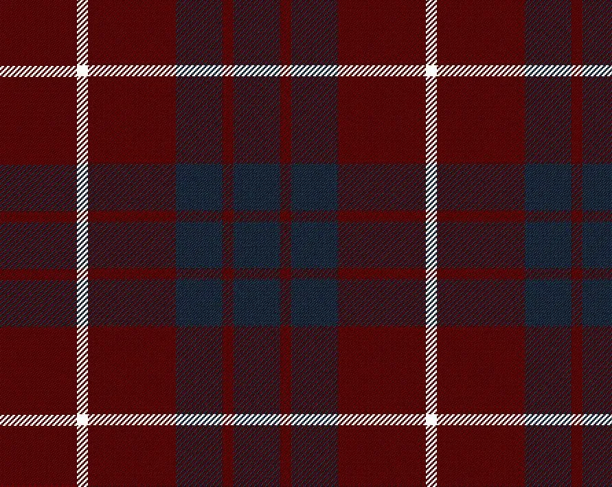 Hamilton Red Modern Tartan Scarf