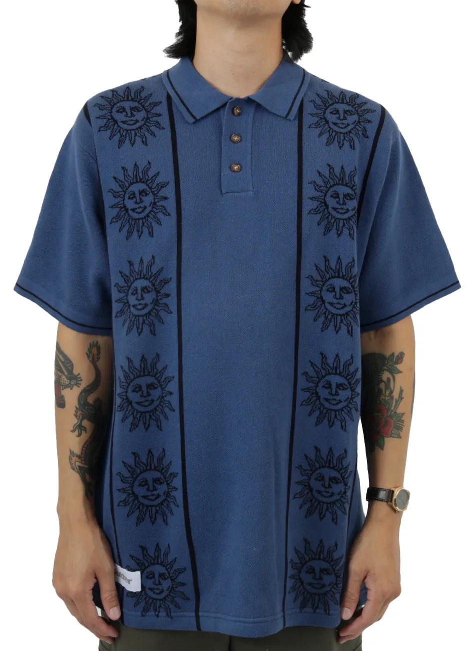 Harbour Blue Solar Knit Short Sleeve Shirt