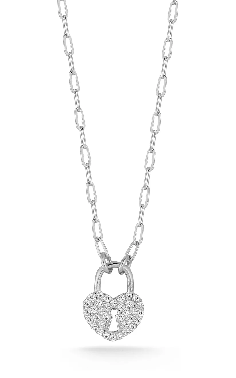 Heart Padlock Necklace