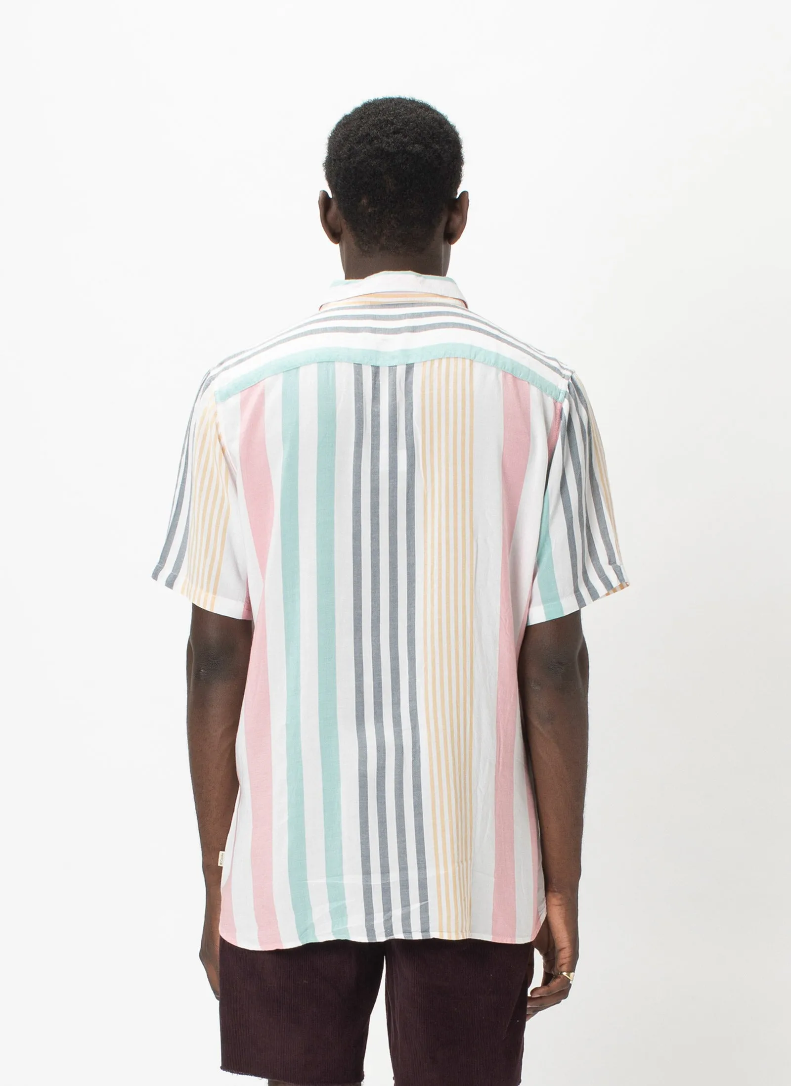 Holiday Short-Sleeve Shirt Candy Stripe