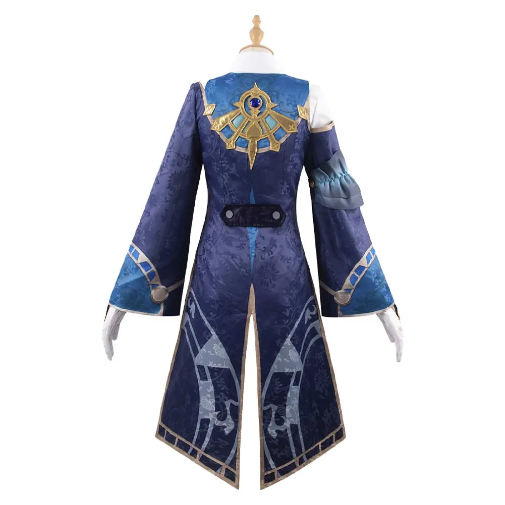 Honkai: Star Rail Mikhail Char Legwork Blue Outfit Party Carnival Halloween Cosplay Costume