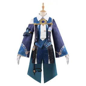 Honkai: Star Rail Mikhail Char Legwork Blue Outfit Party Carnival Halloween Cosplay Costume