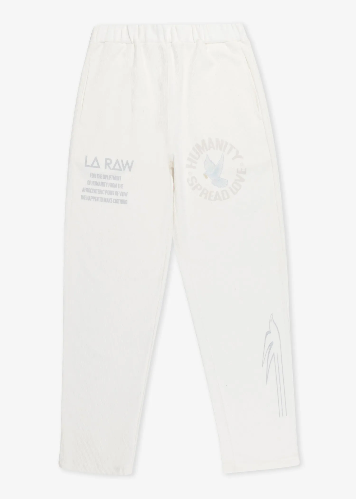 HUMANITY CORDUROY PANTS WHITE