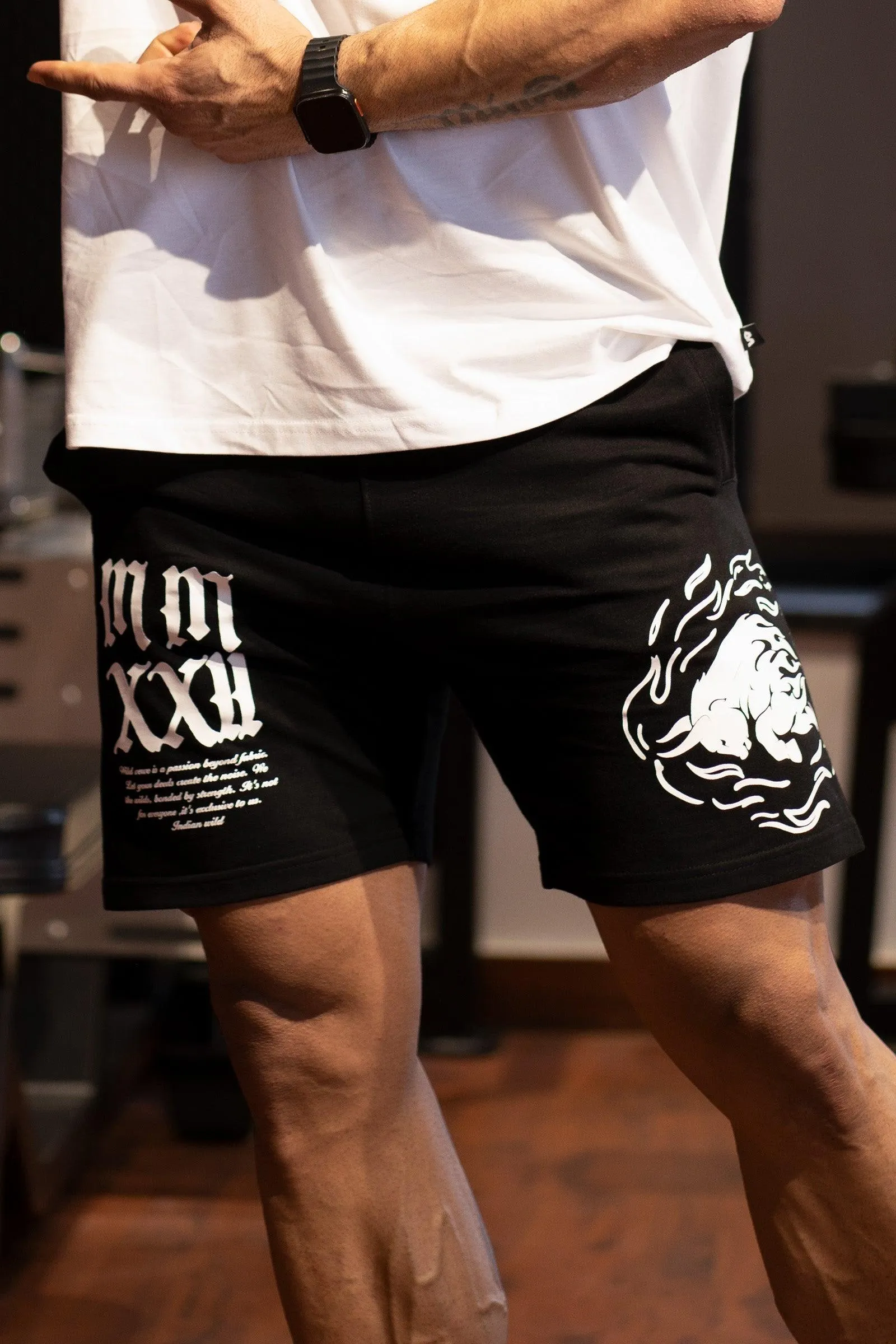 Infinity Fiery Bull Shorts (Black)