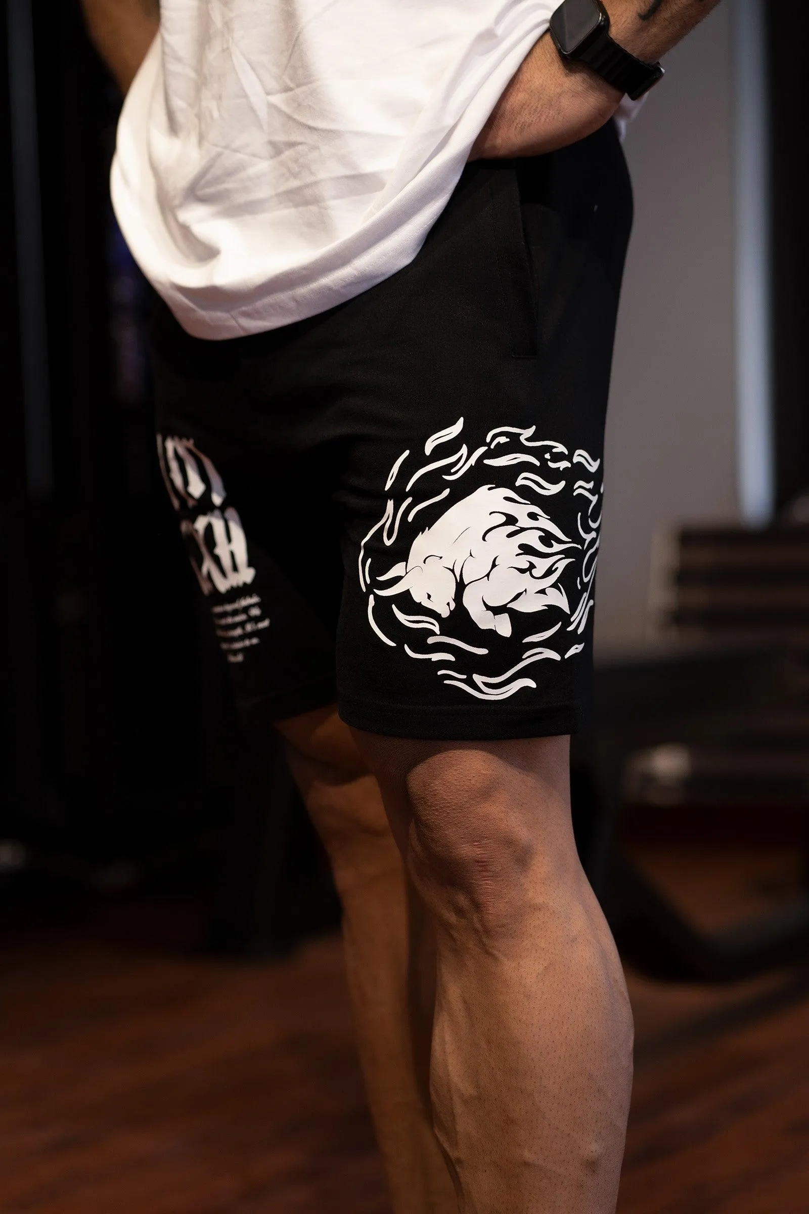 Infinity Fiery Bull Shorts (Black)