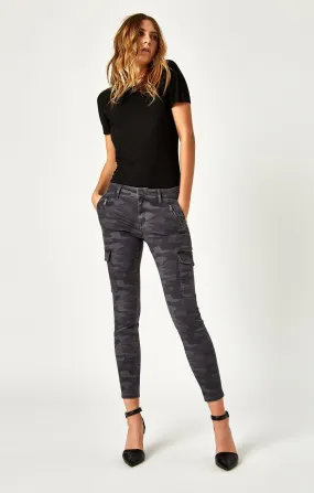 JULIETTE SKINNY CARGO IN SMOKE CAMO