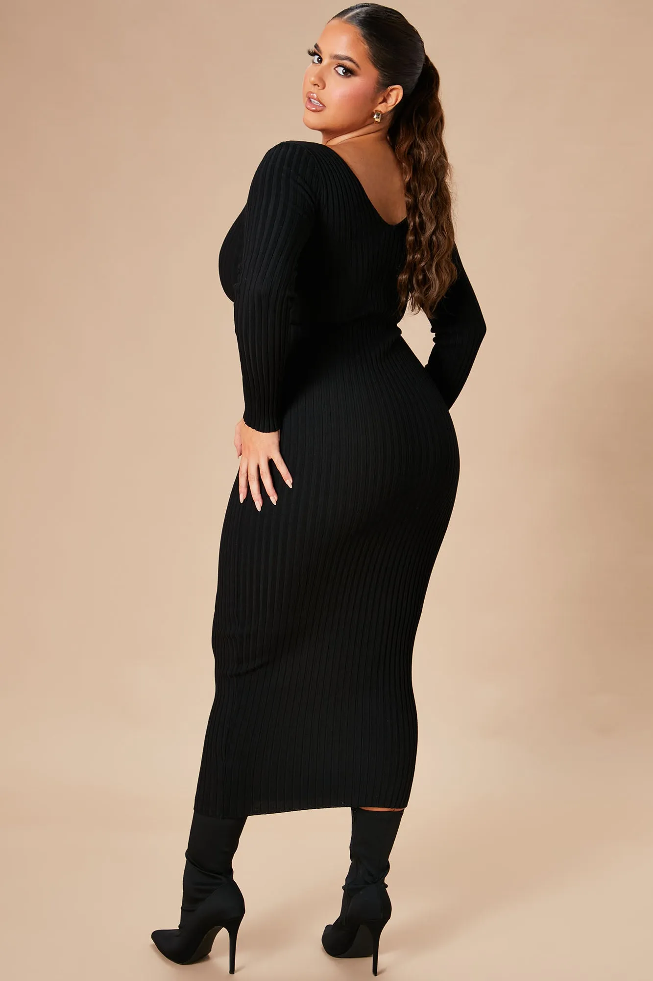 Kallan Knit Dress - Black