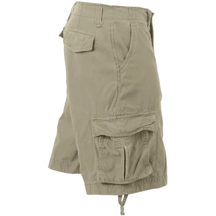 Khaki - Vintage Military Infantry Utility Shorts