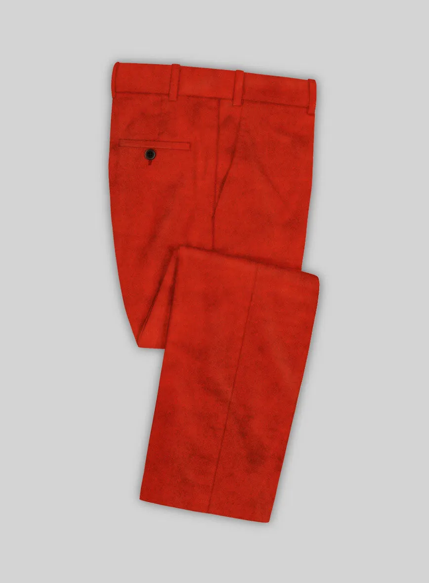 Kingsman Orange Velvet Pants