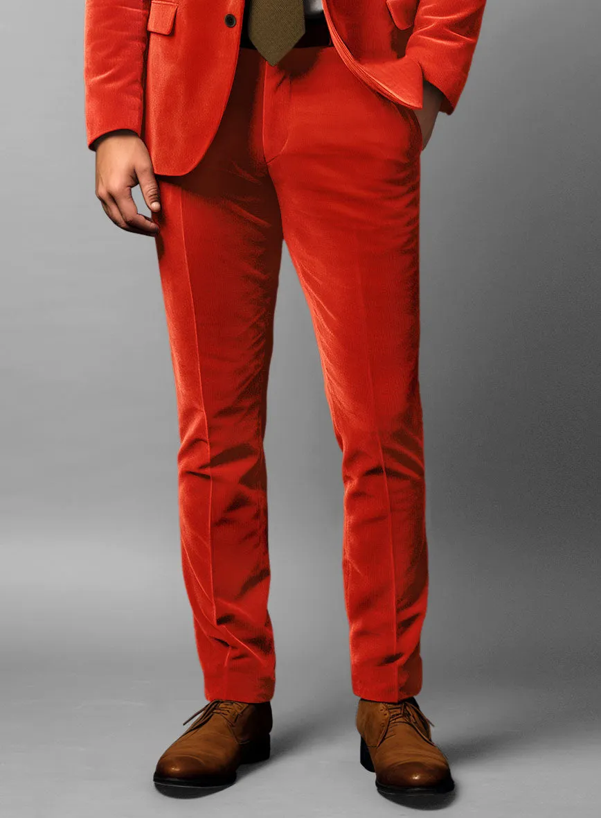 Kingsman Orange Velvet Pants