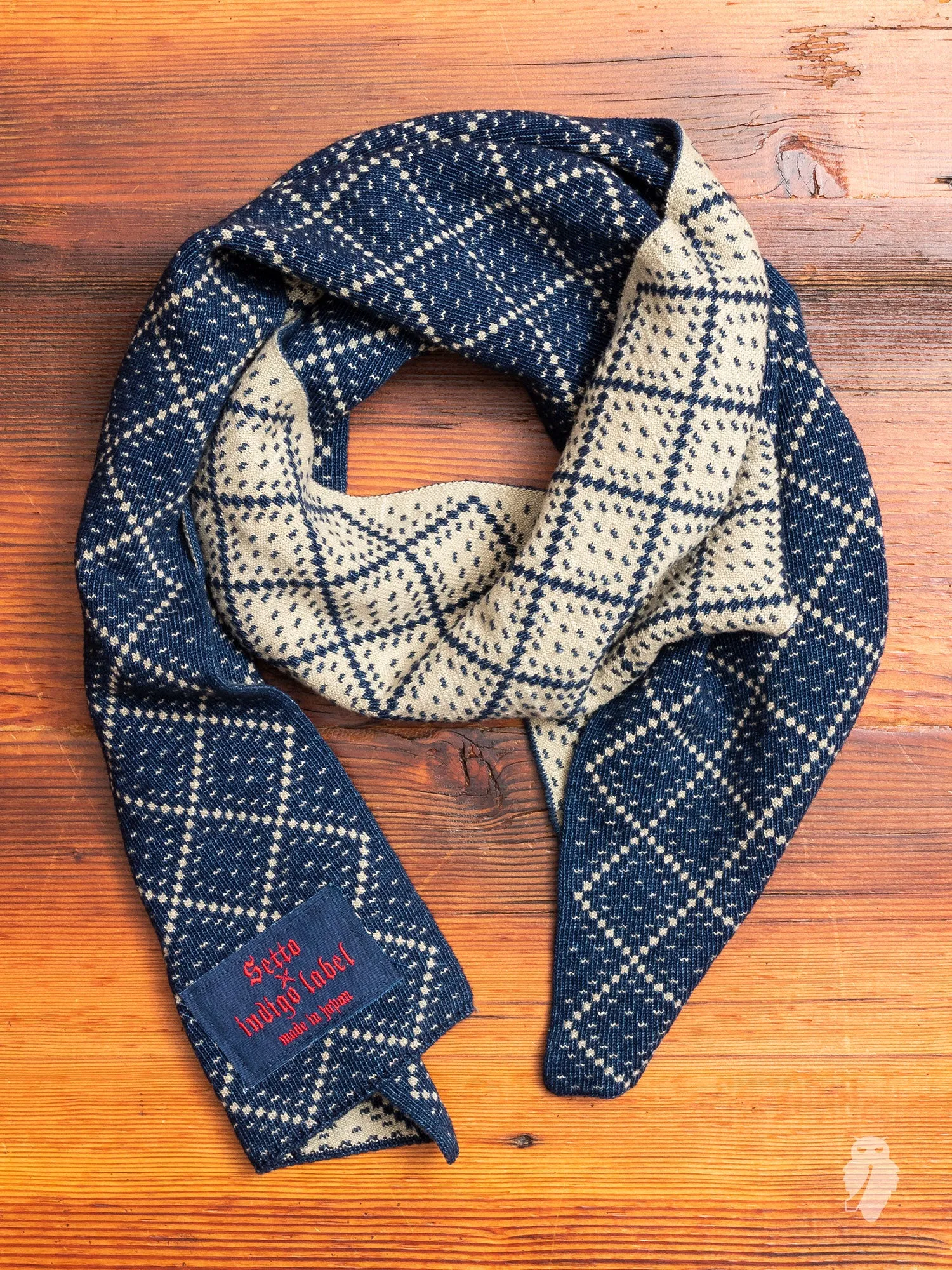 Knit Scarf in Indigo