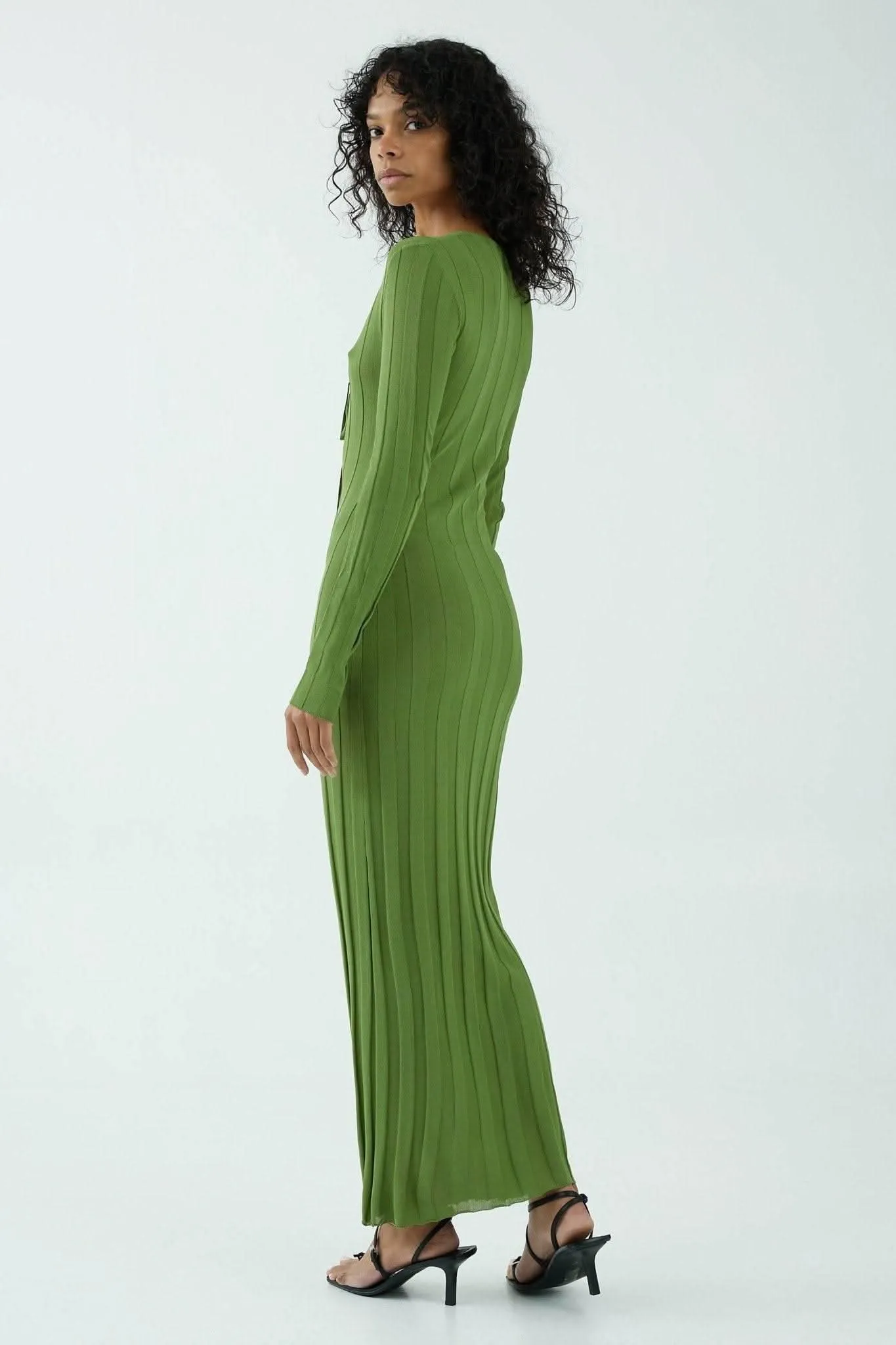 Liaison Knit Keyhole Maxi Dress