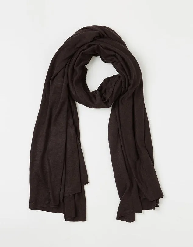 Lightweight Bamboo Cashmere Wool Wrap - Cacao