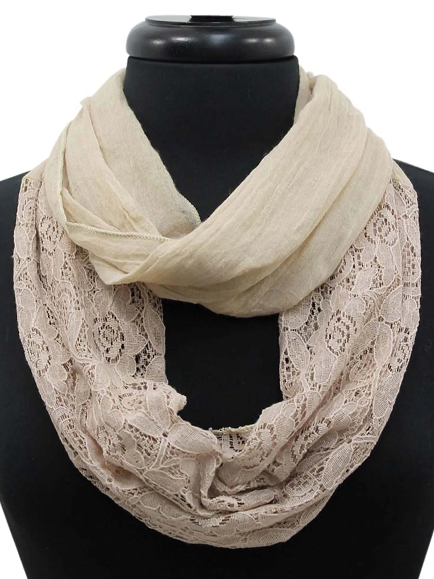 Lightweight Lace Circle Scarf