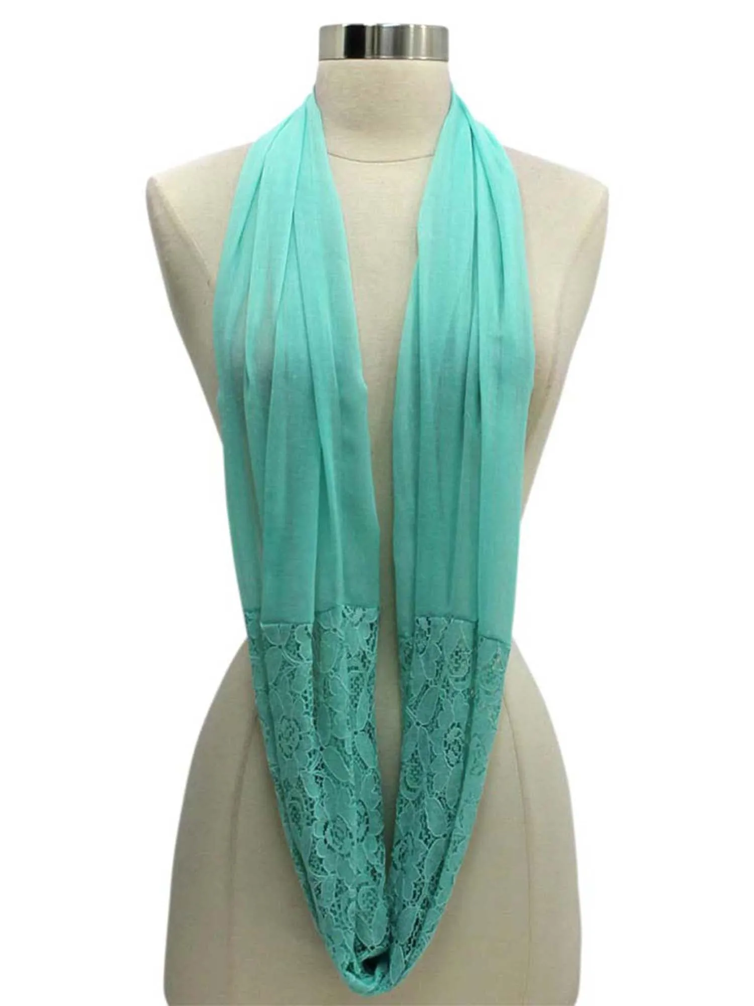 Lightweight Lace Circle Scarf