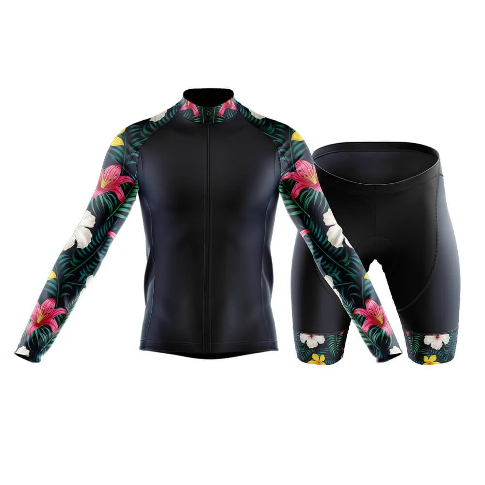 Lily Floral Sleeves Club Cycling Kit