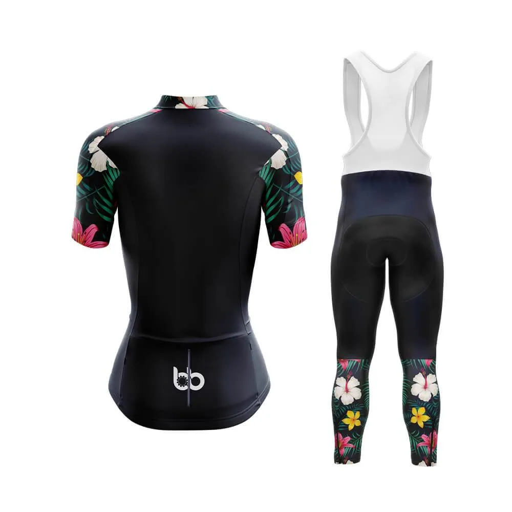 Lily Floral Sleeves Club Cycling Kit