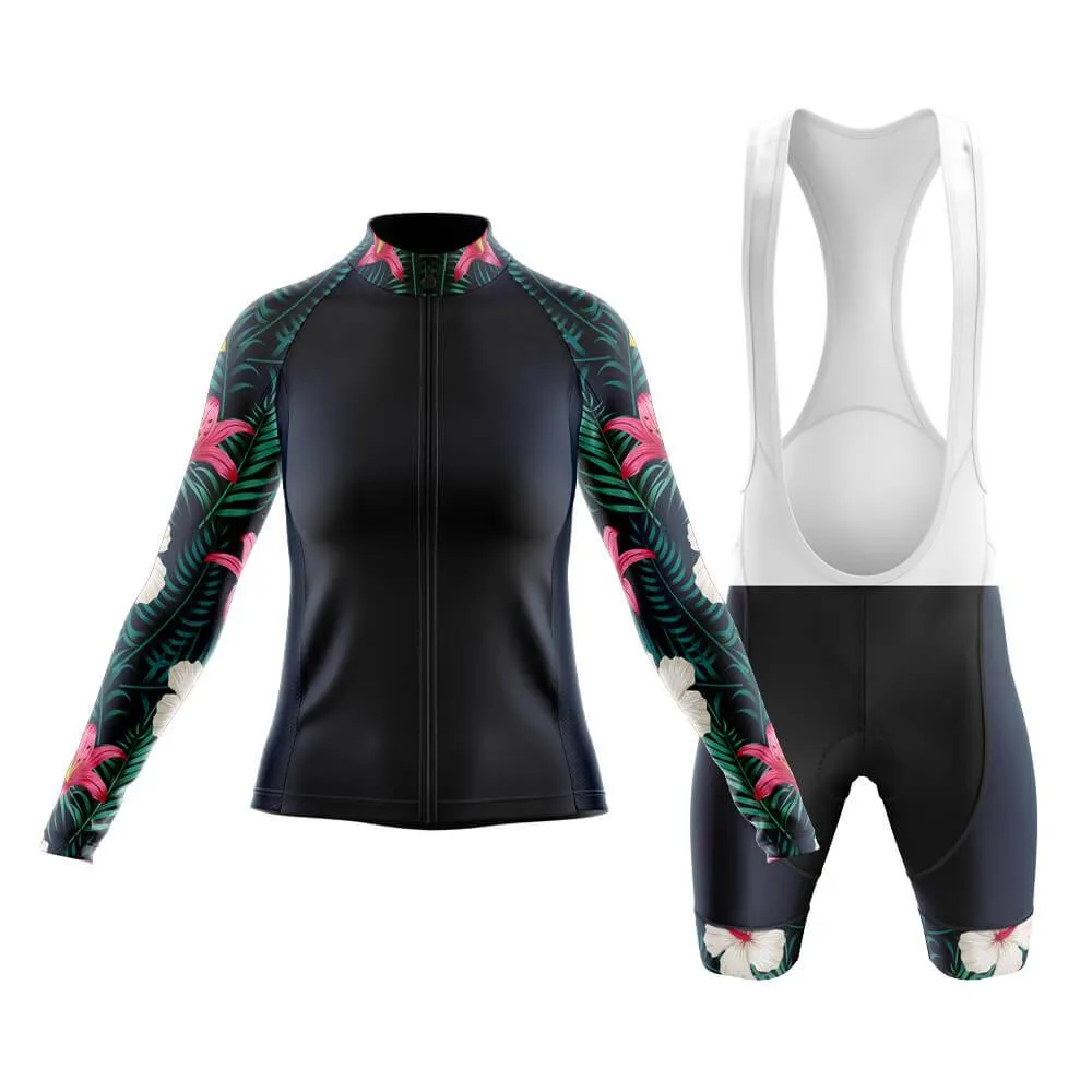 Lily Floral Sleeves Club Cycling Kit