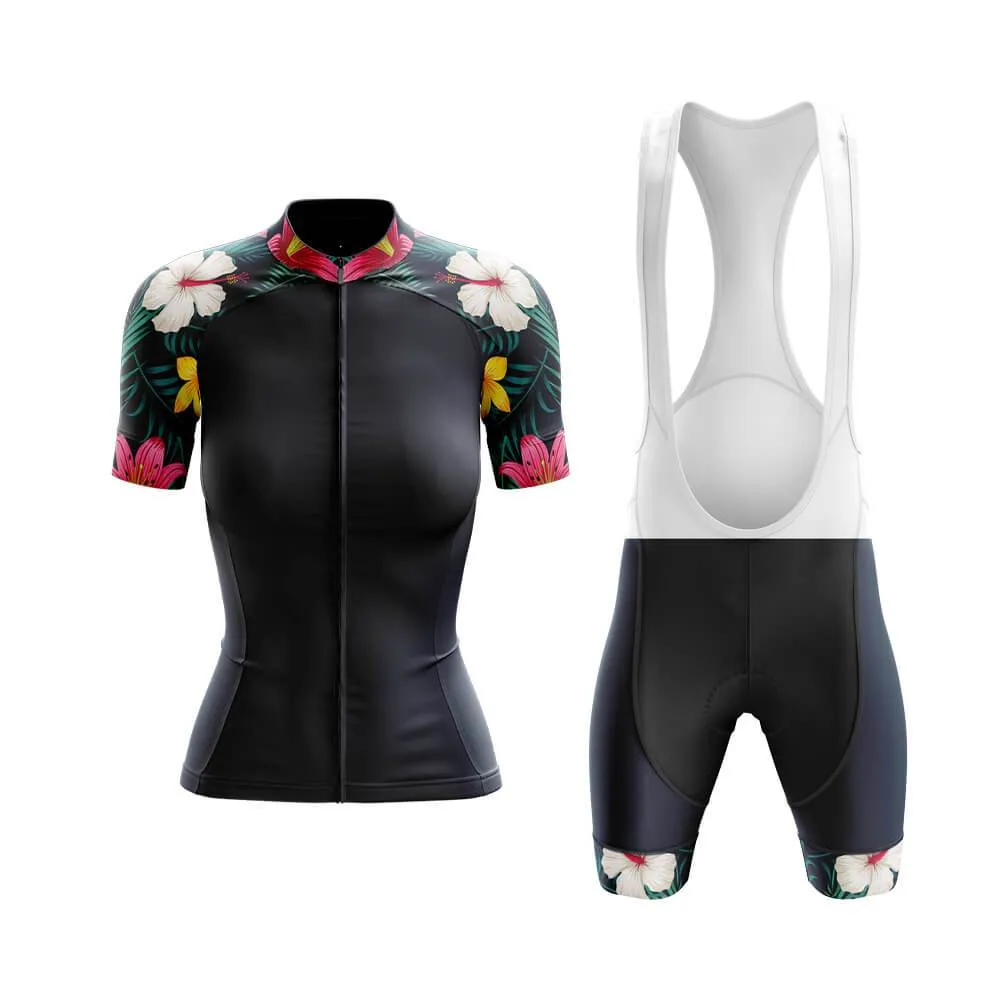 Lily Floral Sleeves Club Cycling Kit