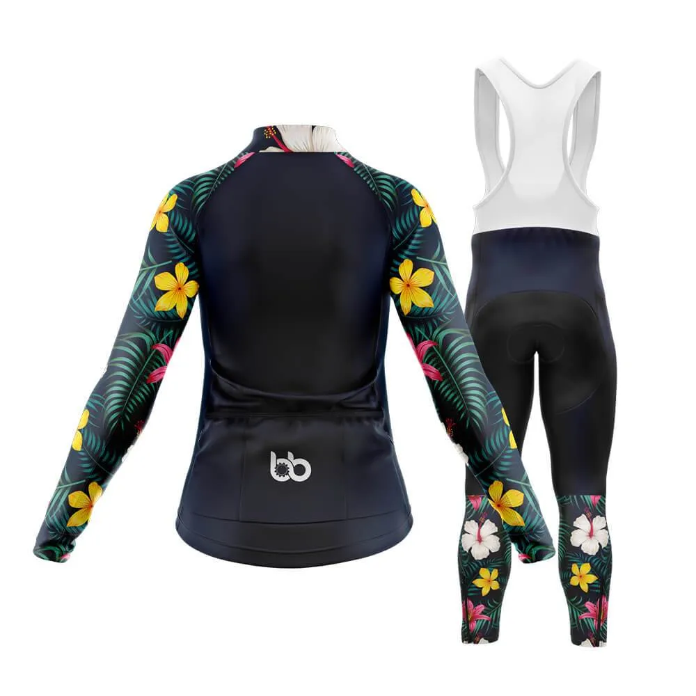 Lily Floral Sleeves Club Cycling Kit