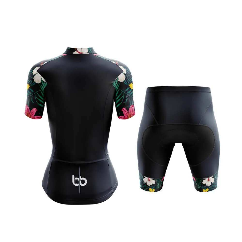 Lily Floral Sleeves Club Cycling Kit