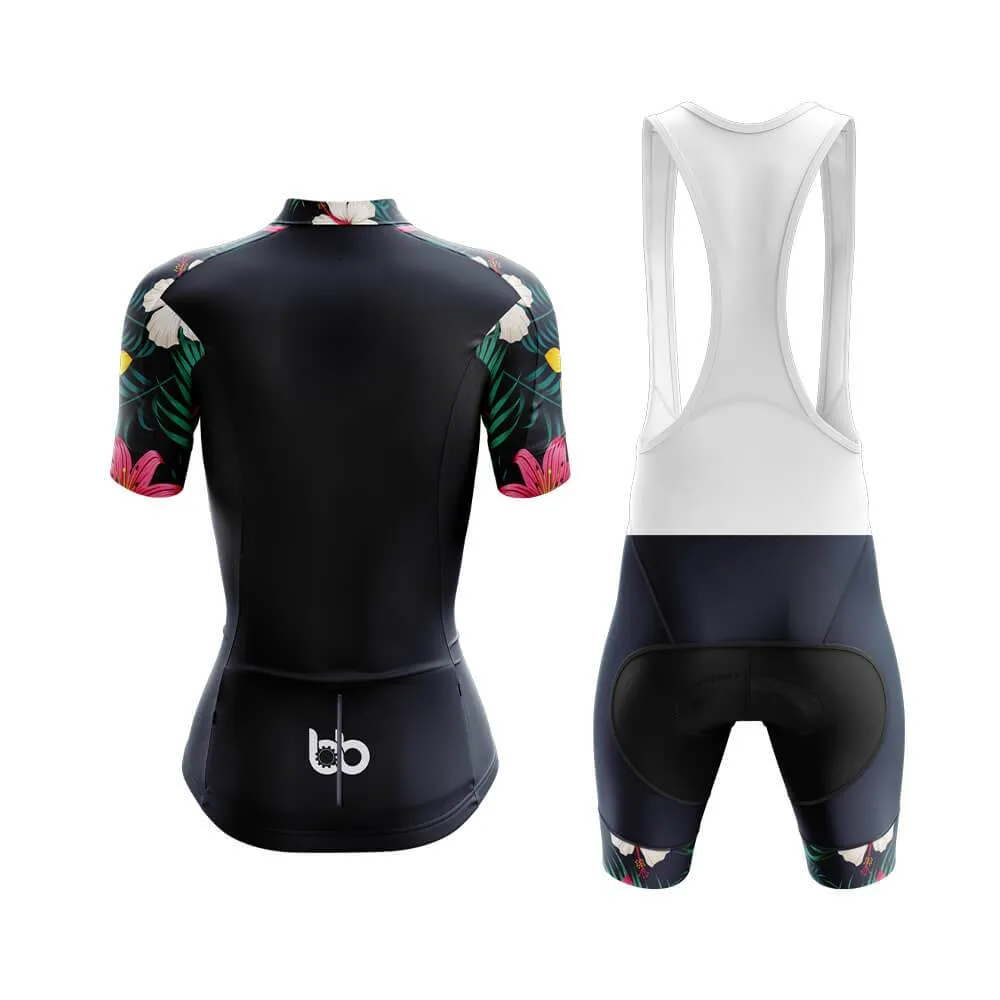 Lily Floral Sleeves Club Cycling Kit