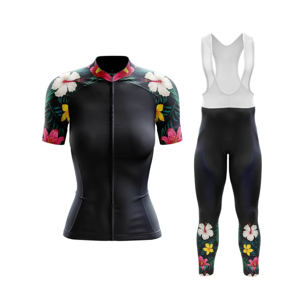 Lily Floral Sleeves Club Cycling Kit