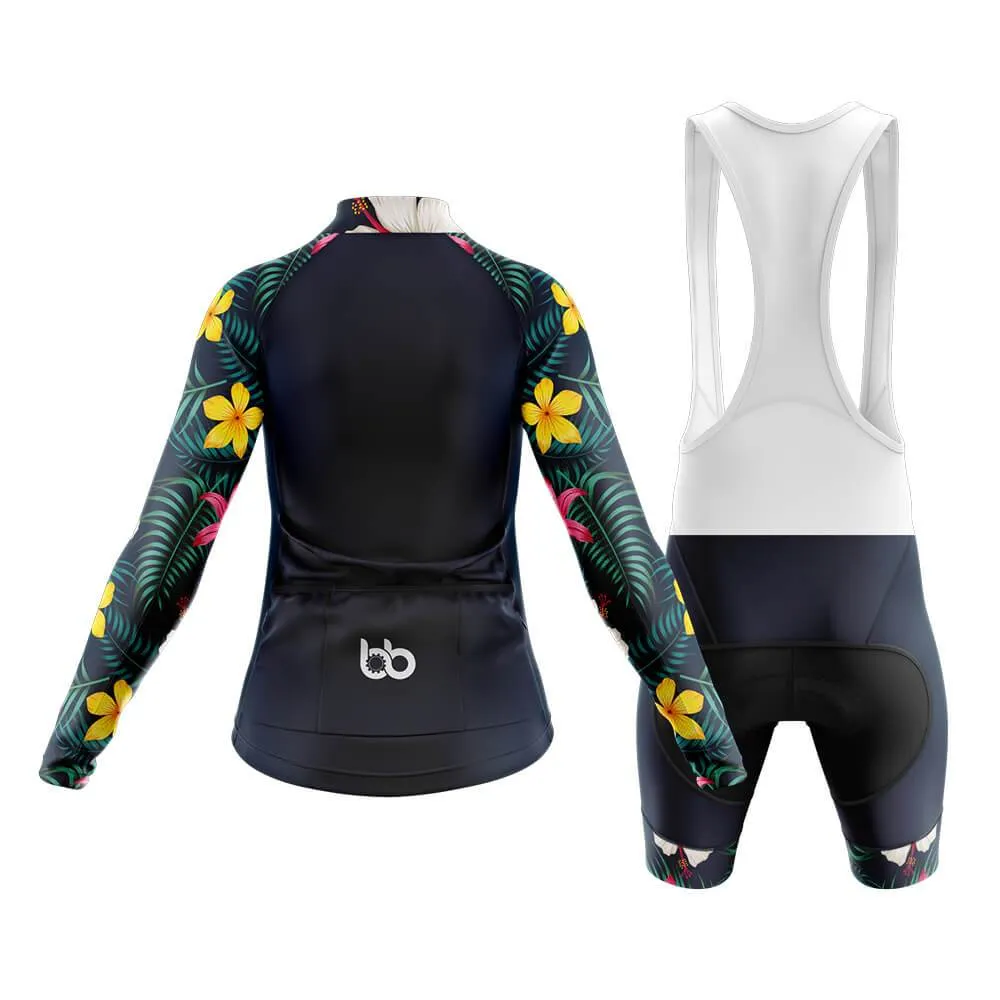 Lily Floral Sleeves Club Cycling Kit