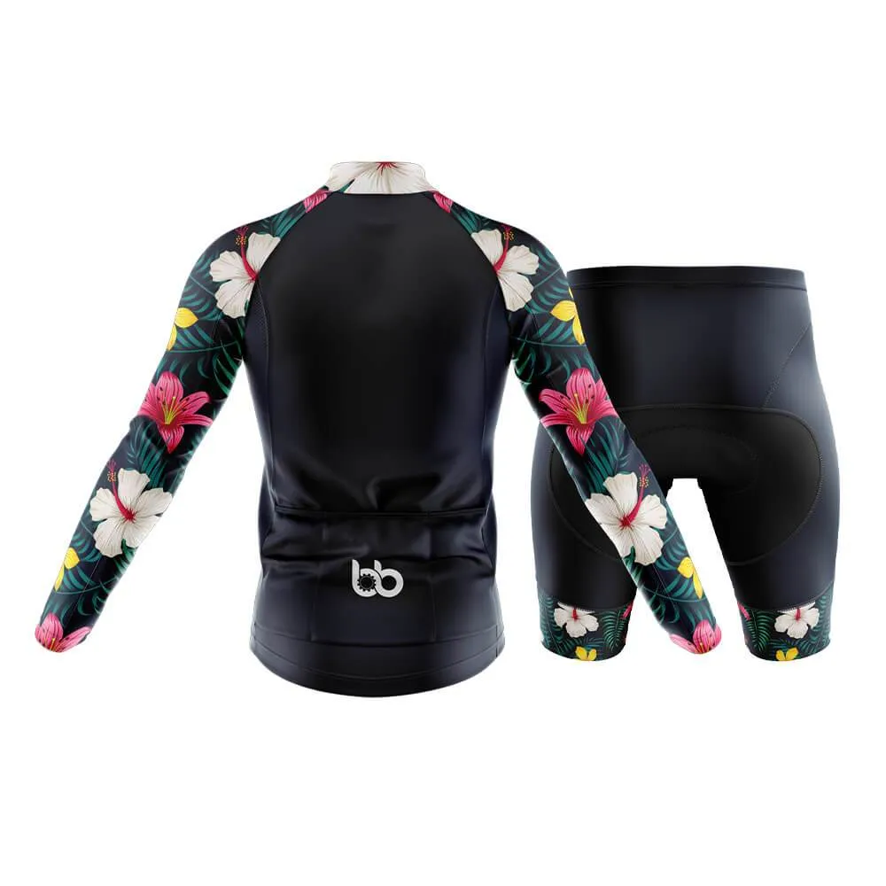 Lily Floral Sleeves Club Cycling Kit