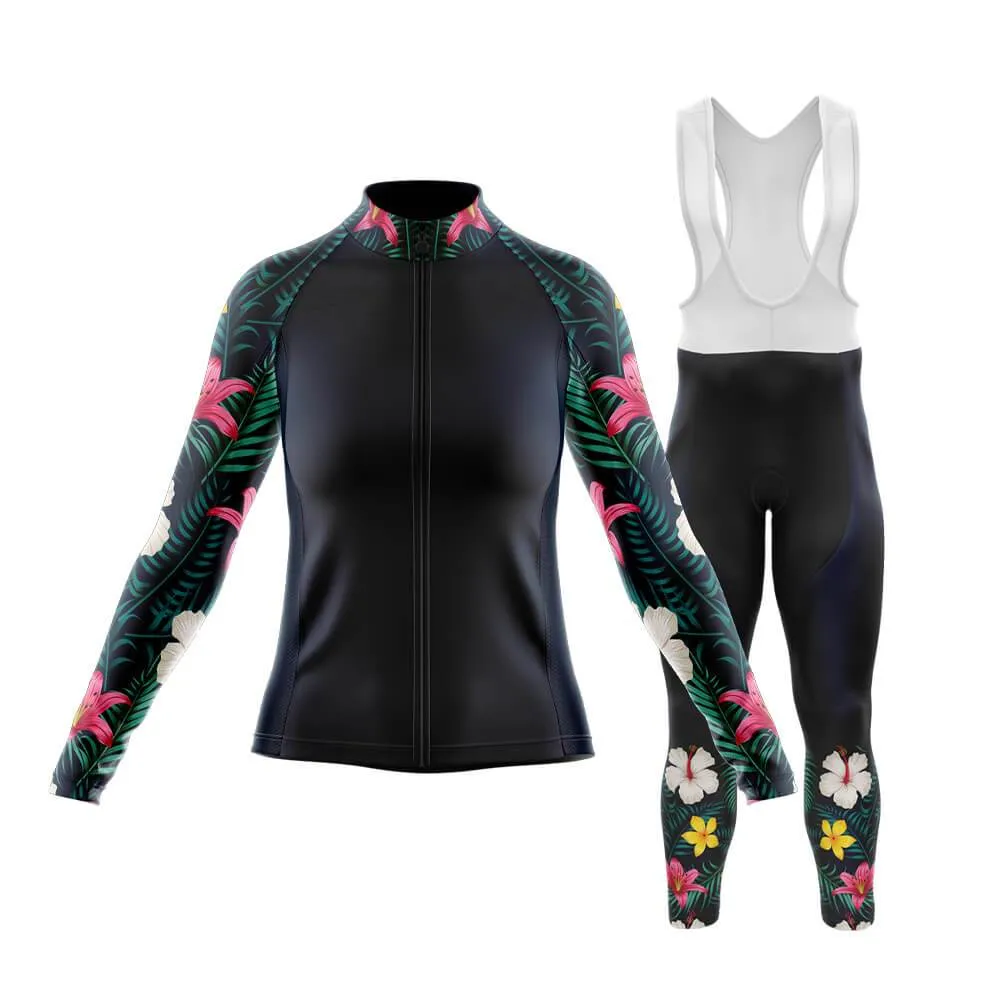 Lily Floral Sleeves Club Cycling Kit