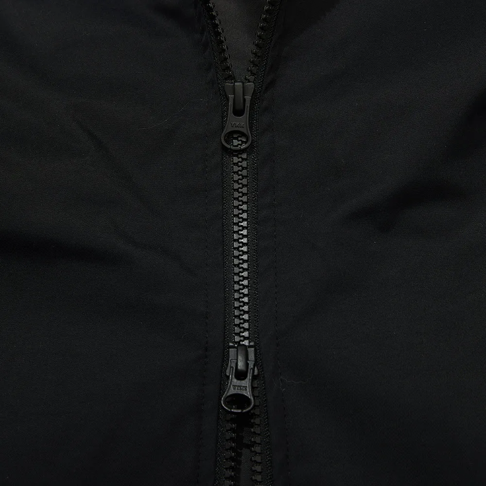 LINE BLOCK HOODED JACKET BLACK