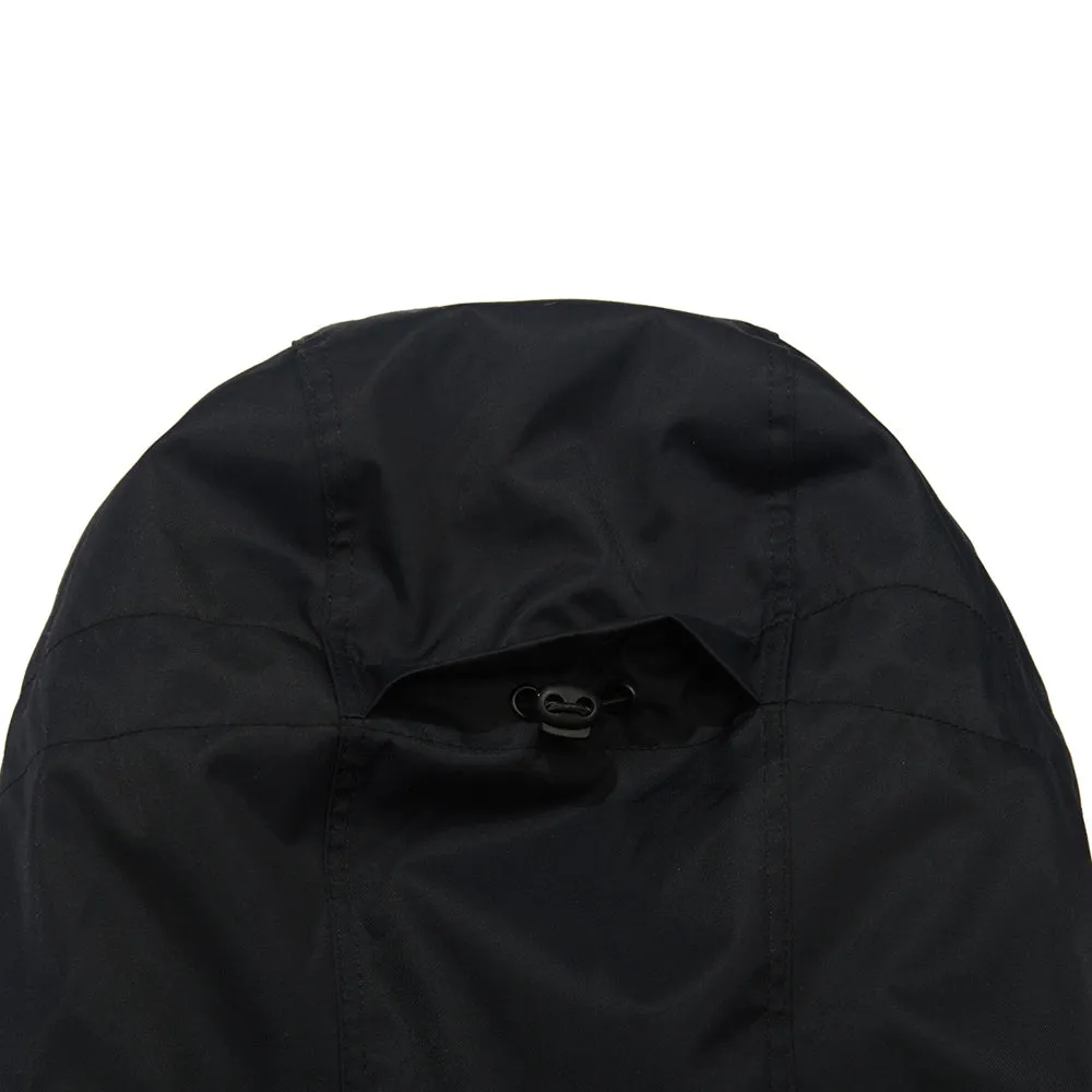 LINE BLOCK HOODED JACKET BLACK