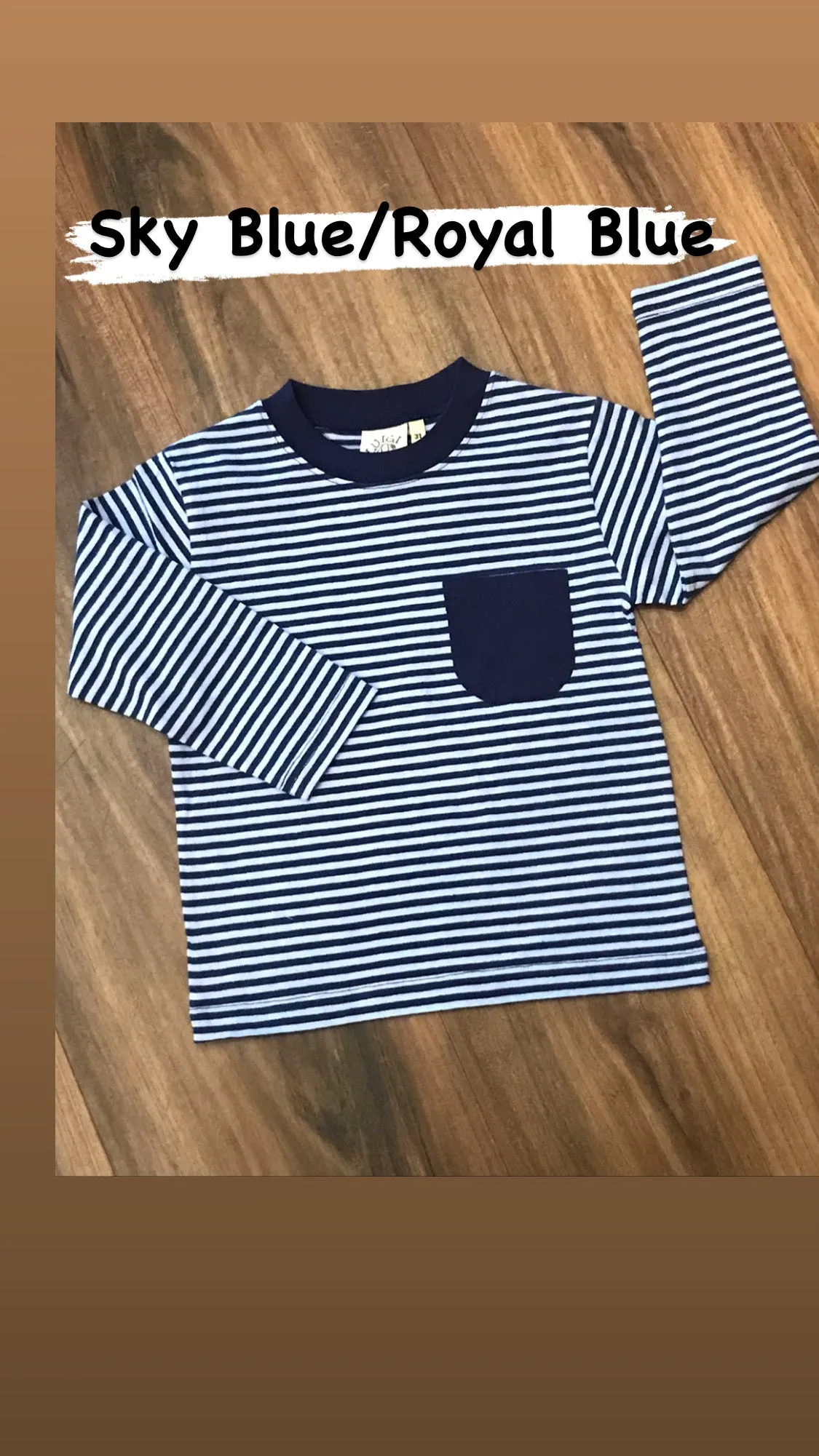 L/S Stripe Tee w/Pocket Luigi Kids