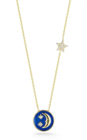 Luna Enamel Necklace