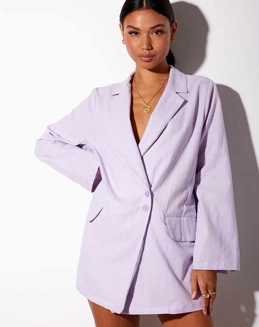 Macca Blazer in Violet