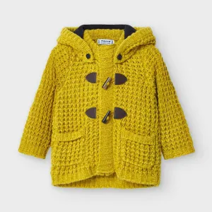 Mayoral Baby and Toddler Boys Mustard Woven Knit Jacket